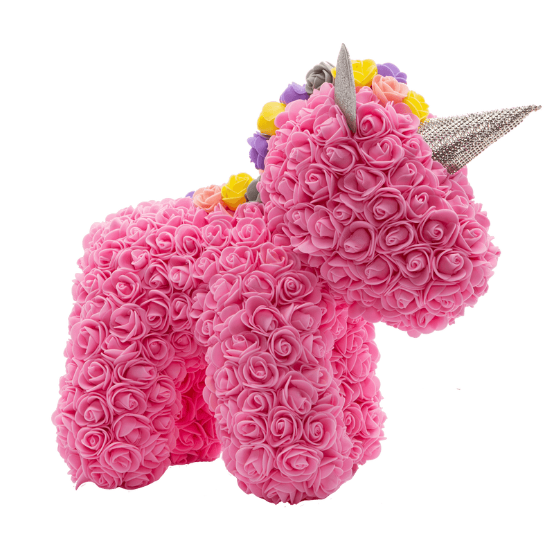 Pink Rose Unicorn Side