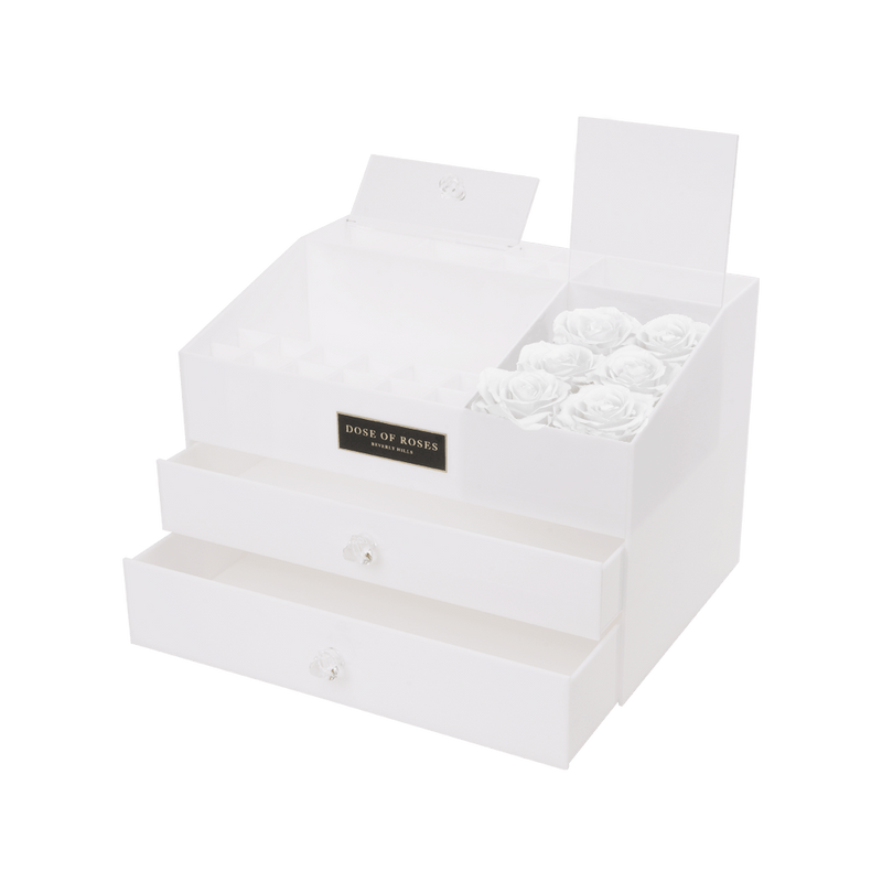 White Rose Makeup Box